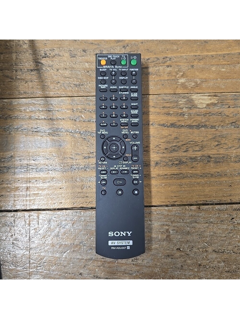 Sony RM-ADU007 Original OEM AV System Remote Control No Battery Cover